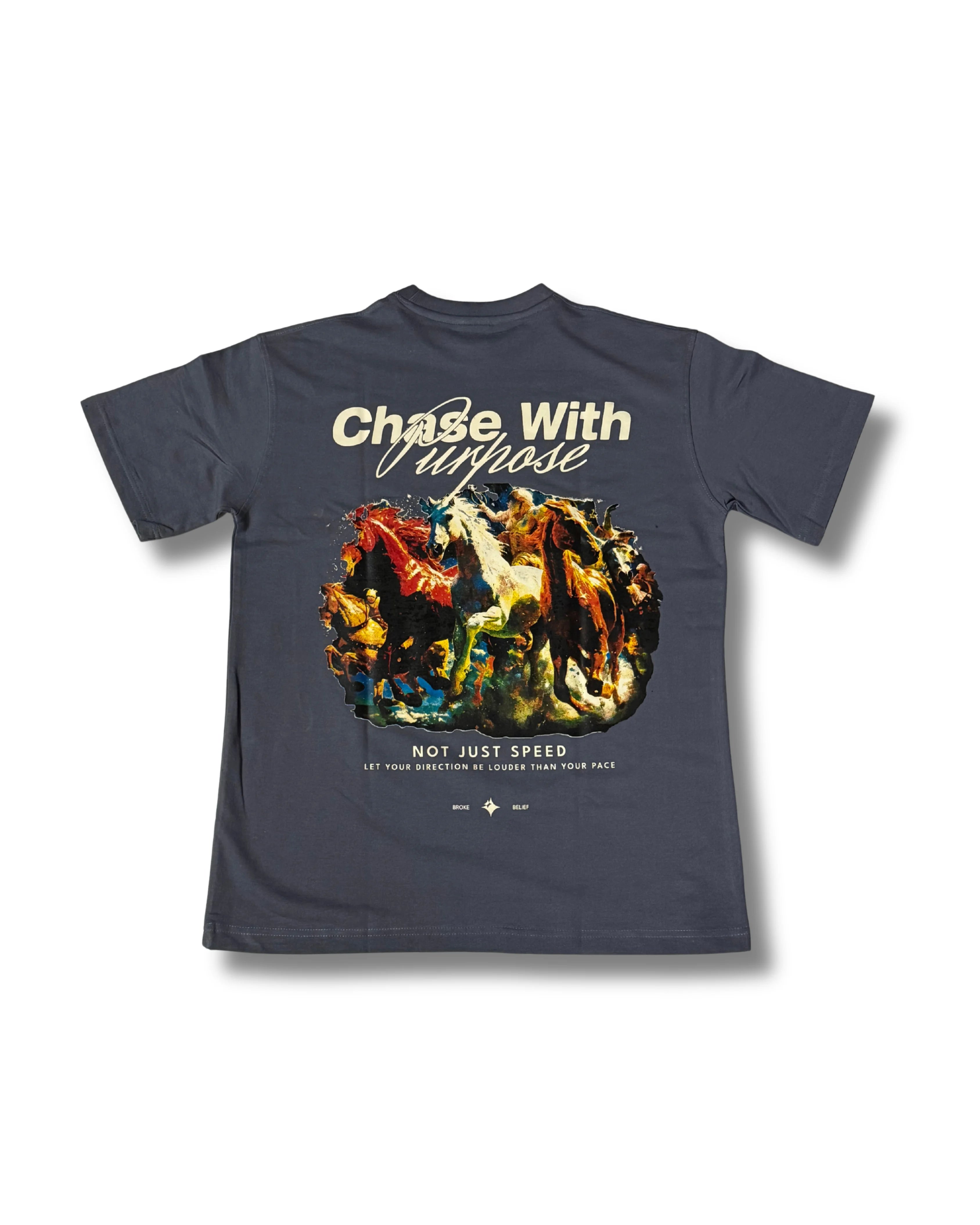 GRAY PURPOSE IN MOTION TEE