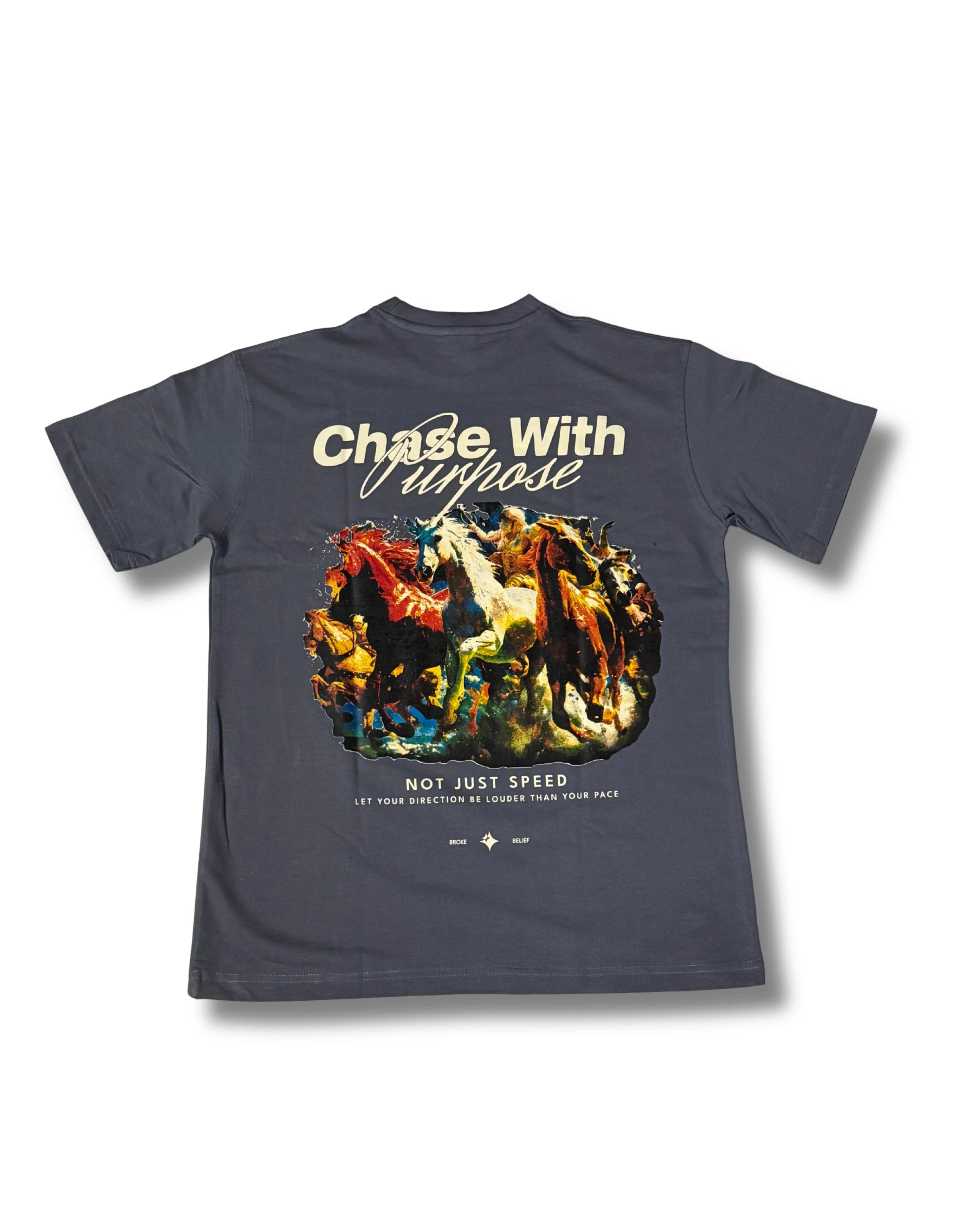 GRAY PURPOSE IN MOTION TEE