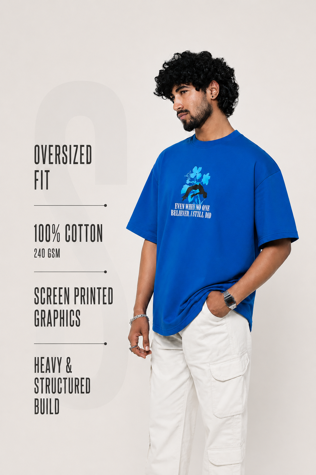 BLUE SELF BELIEF T-SHIRT