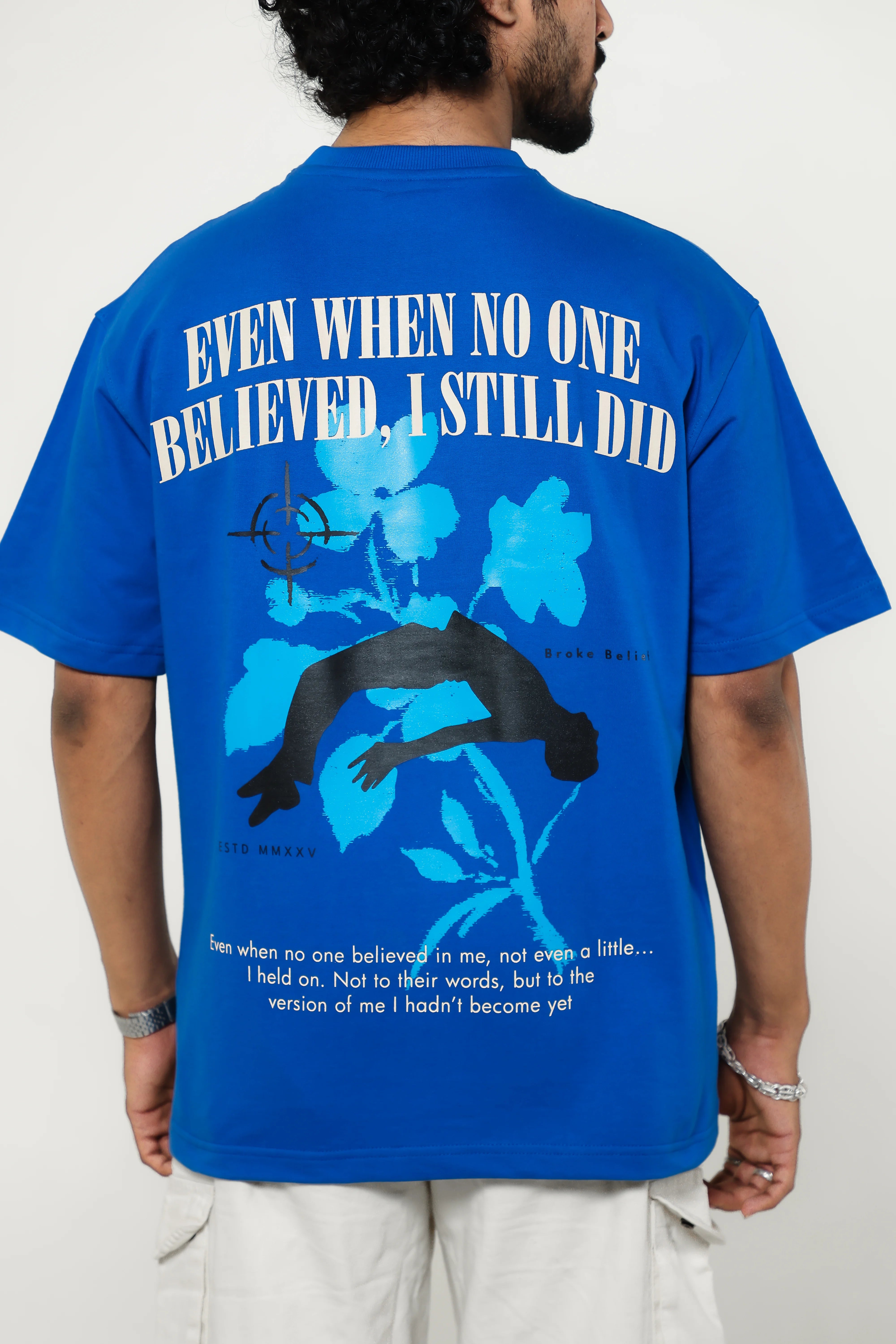 BLUE SELF BELIEF TEE