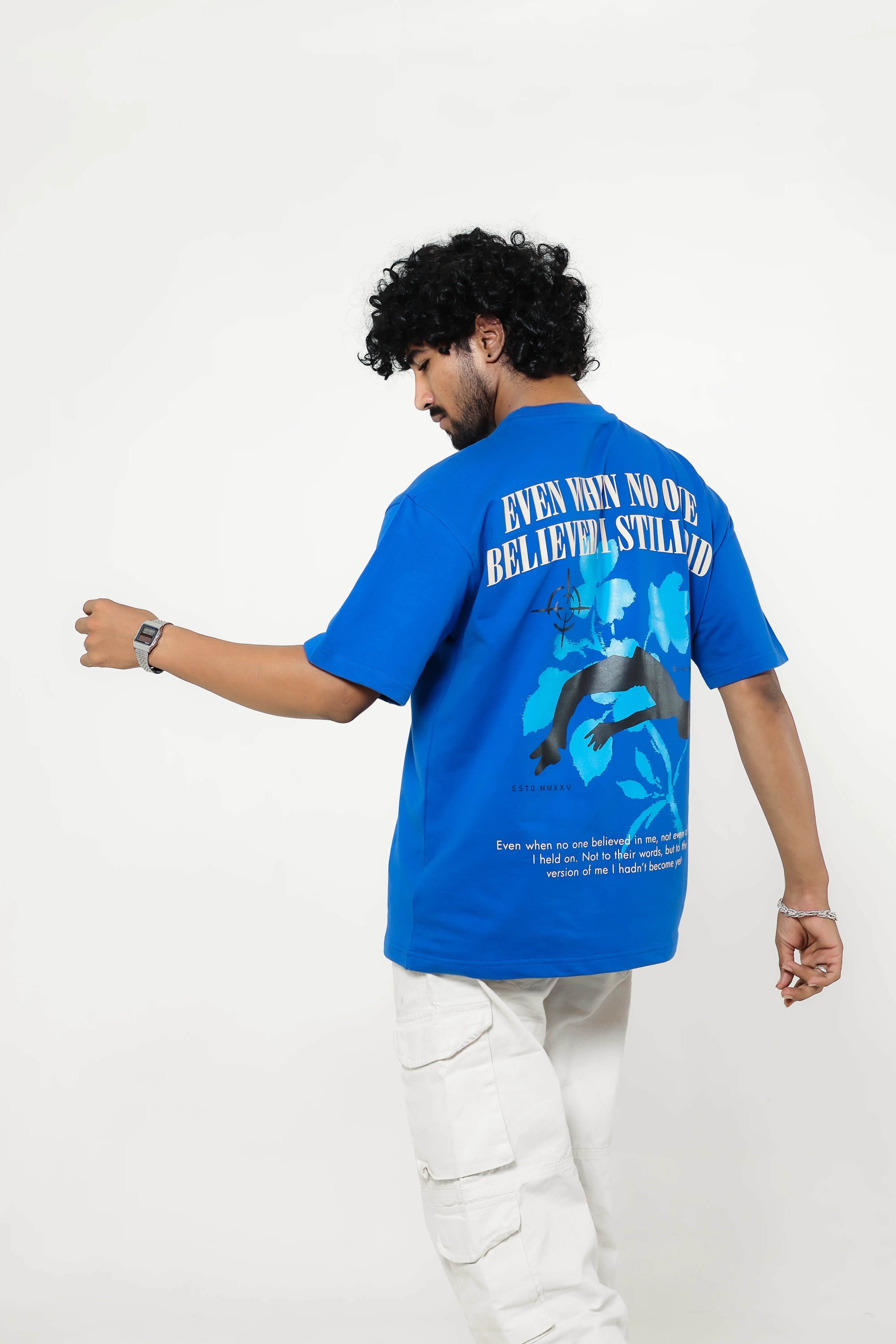 BLUE SELF BELIEF TEE